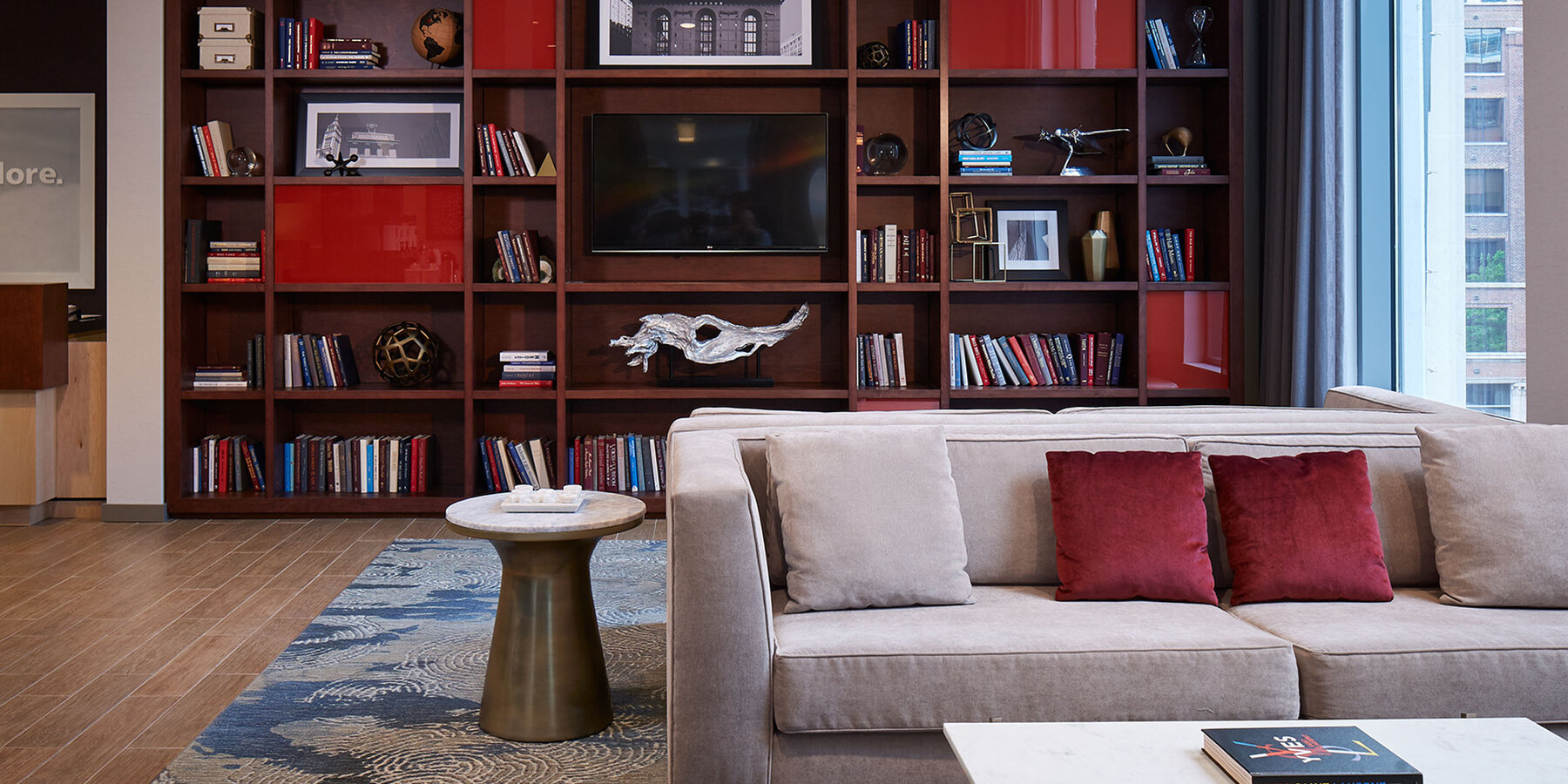 芝加哥星空官网建设 - 汉普顿星空官网及霍姆伍德套房星空官网大堂休息区