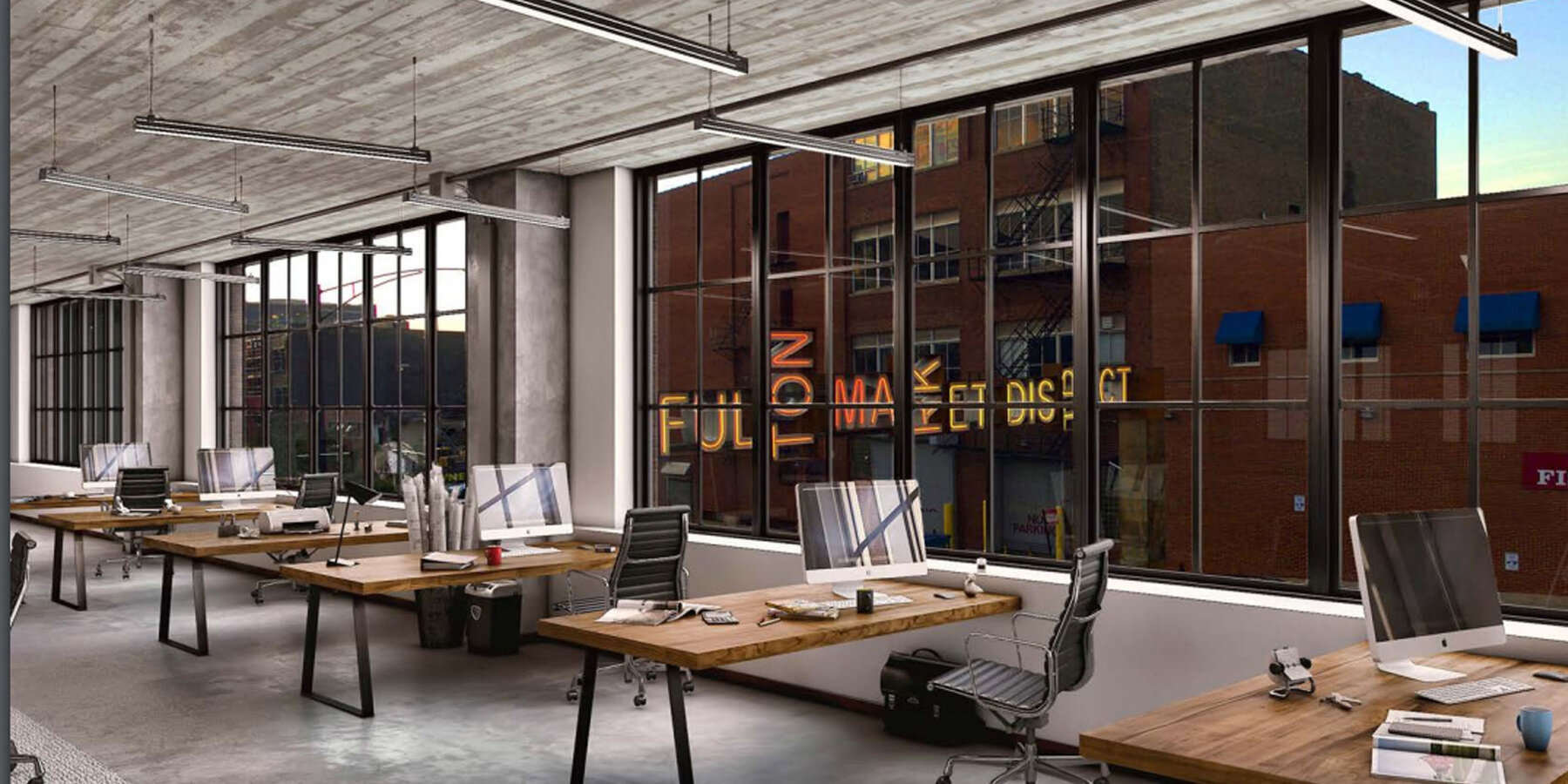 星空xk高端办公建筑 - 811 W 富尔顿室内效果图