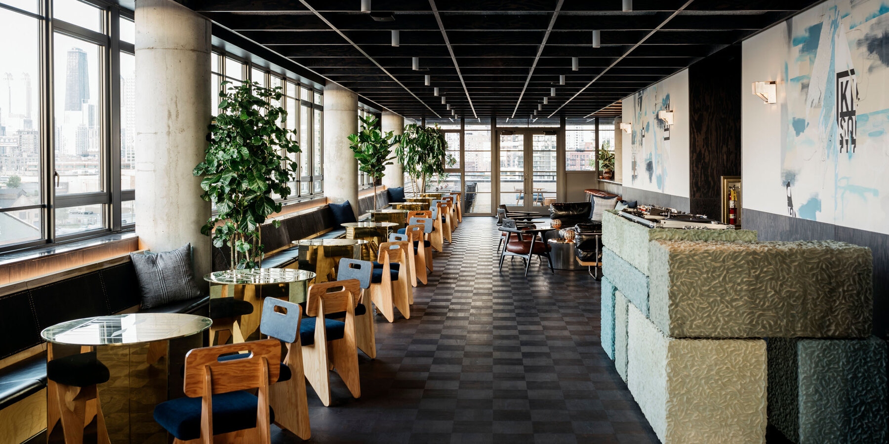 精品星空娱乐建筑 - Ace Hotel 芝加哥屋顶酒吧