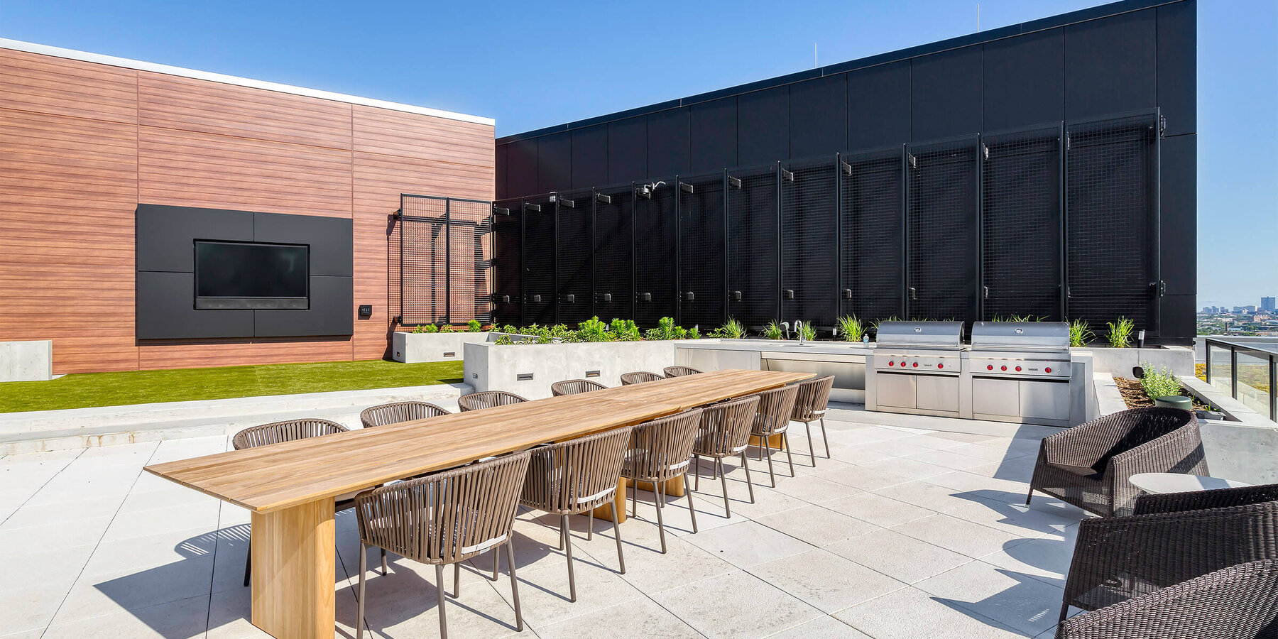 星空官网科学实验室建设 - 富尔顿实验室富尔顿外部露台座位