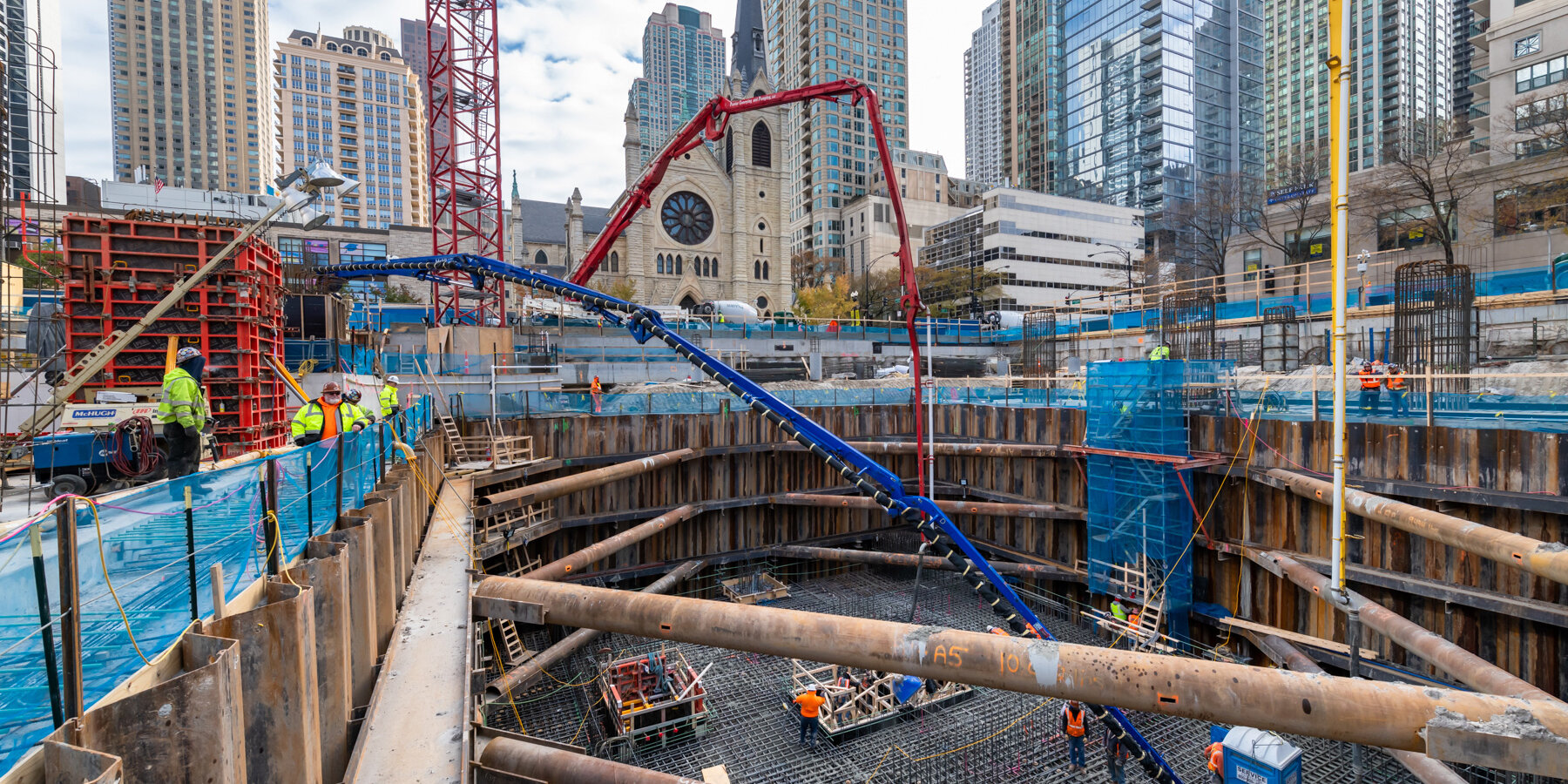 星空官网一号芝加哥基础浇筑