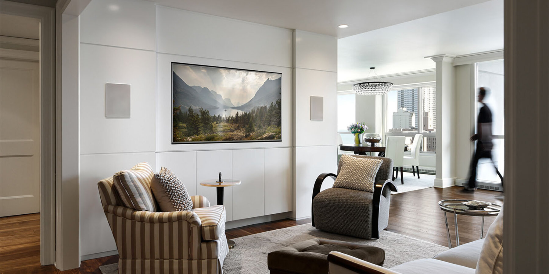 星空官网入口豪华住宅建筑商 - 250 E Pearson 客厅座位