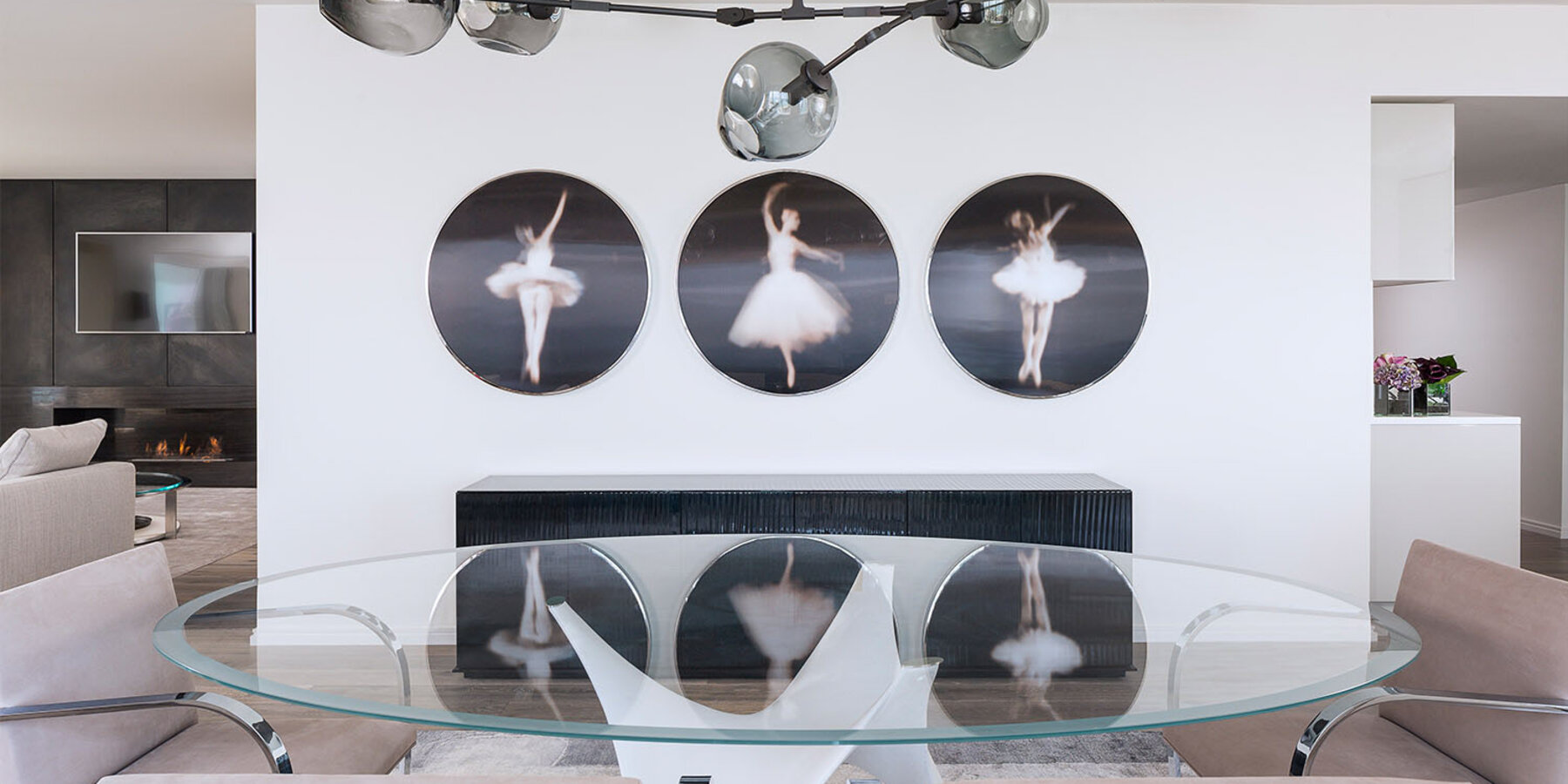 芝加哥星空官网住宅建筑商 - 华丽一英里客厅