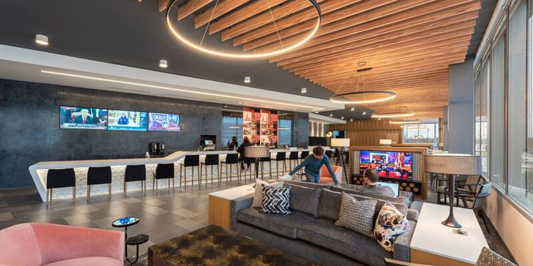 芝加哥星空网页版建筑 - Rose Hotel Rosemont 室内大堂、休息室和酒吧